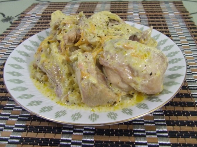 индейка в сметанном соусе