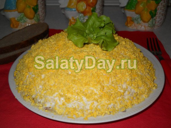 Мимоза с сыром