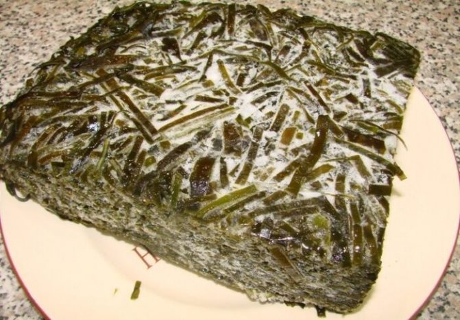 Морская капуста в брикетах
