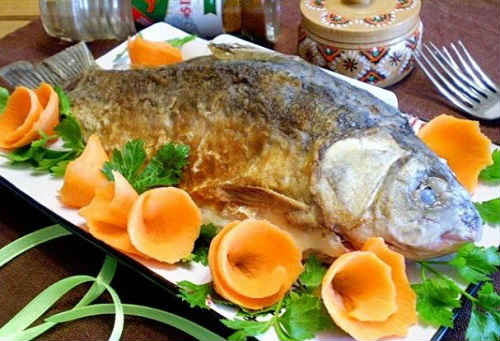 рыба жаренная целиком