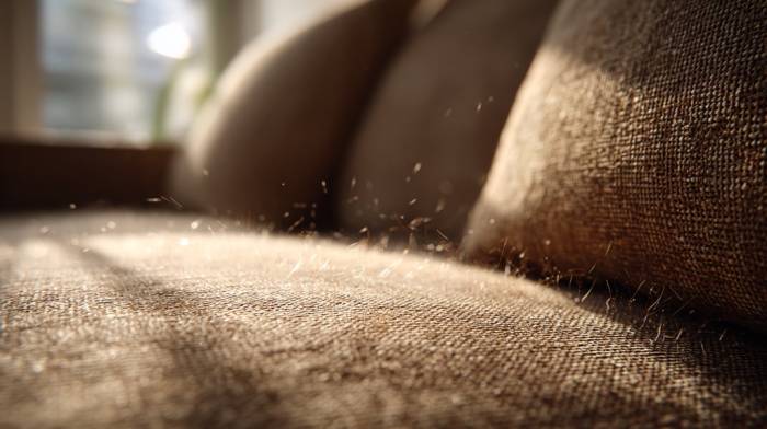 Диван, пылевые клещи