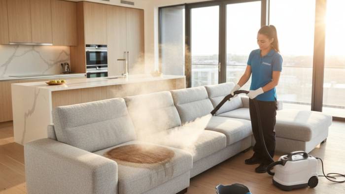 Химчистка дивана на кухне