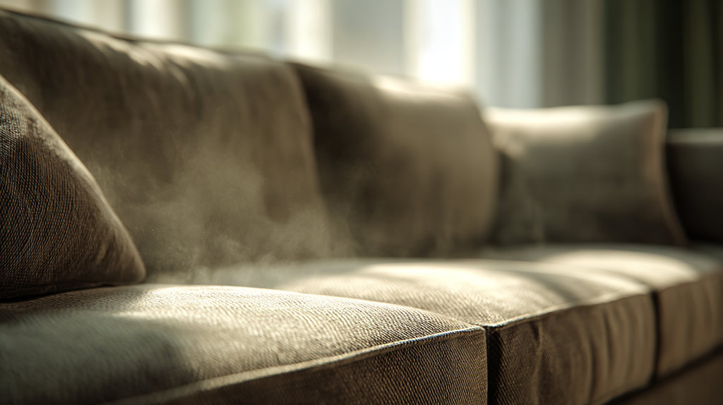 Грязный диван на кухне