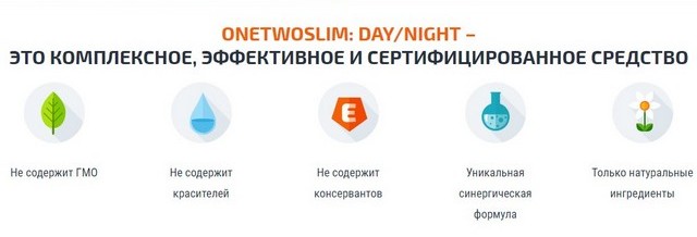 Преимущества капель OneTwoSlim