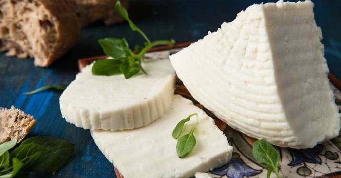 Адыгейский сыр для приготовления на мангале Адыгейский сыр на столе