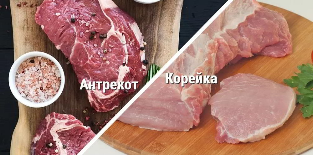 Отличие антрекота от корейки Антрекот и корейка