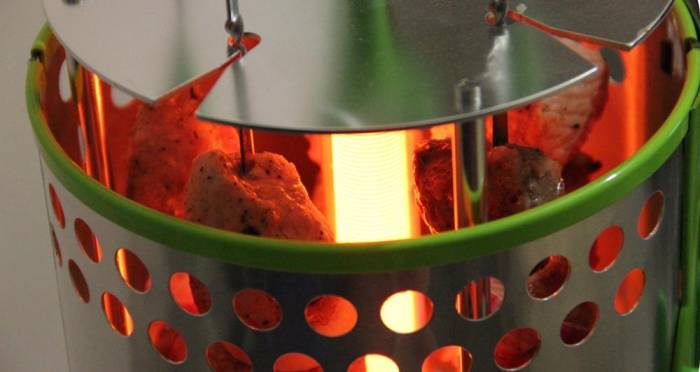 Приготовление шашлыка из куриной грудки в электрошашлычнице Грудка в электрошашлычнице