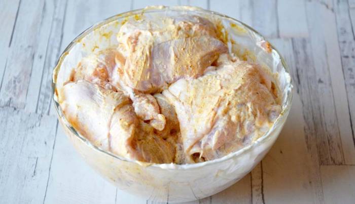 Маринование куриной грудки в майонезе со специями Грудка в майонезе со специями