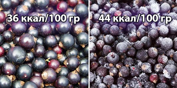 Калорийность смородины