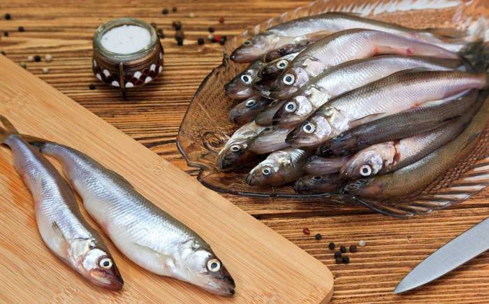 Корюшка для вяления Корюшка на столе