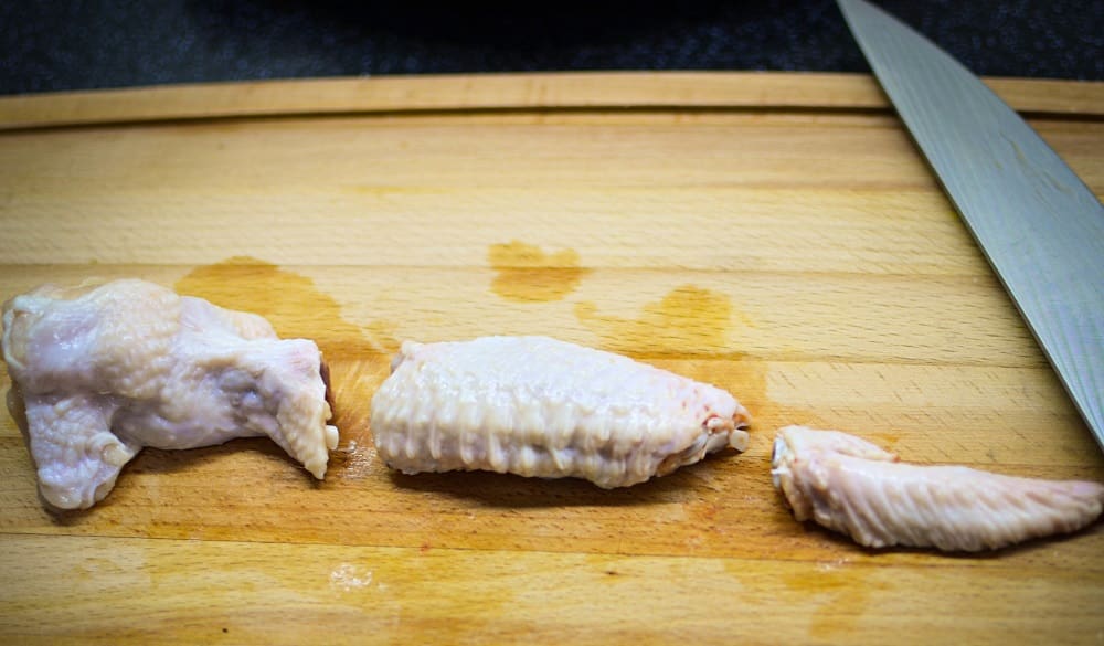 Разрезание крылышек по суставам Крылышко на части