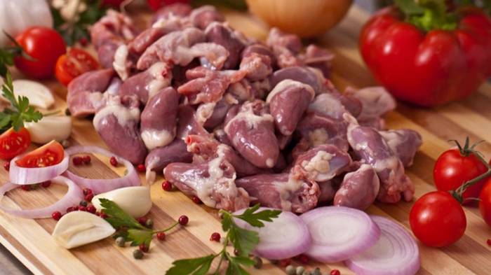 Свежие куриные сердечки Куриные сердечки для шашлыка