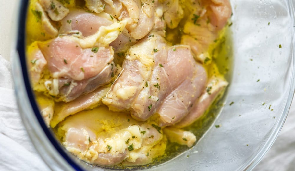 Курица в винном маринаде Курица в белом вине