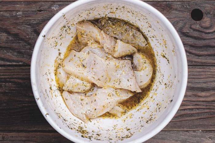 Филе палтуса в маринаде на растительном масле Маринад для палтуса