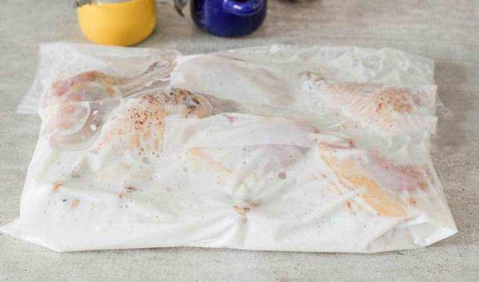 Маринование ножек в пахте Ножки и пахта