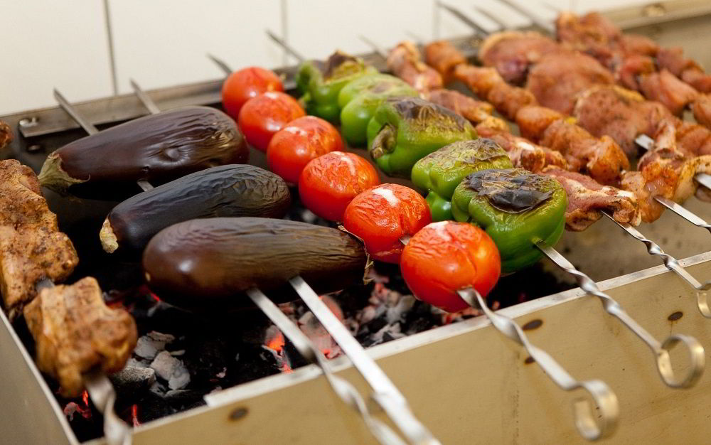 Приготовление овощного шашлыка по-армянски Овощной армянский шашлык