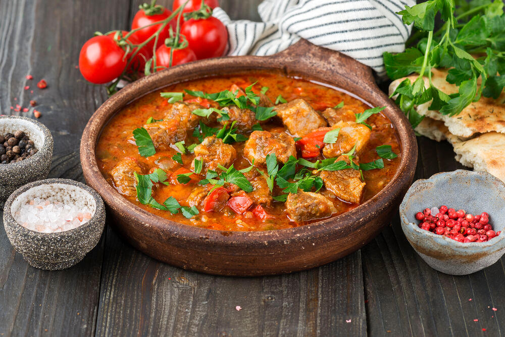 Рагу по-грузински из шашлыка Рагу из шашлыка