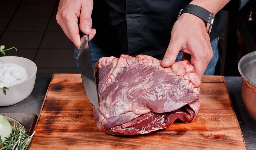 Подготовка говяжьего сердца Разделка говяжьего сердца