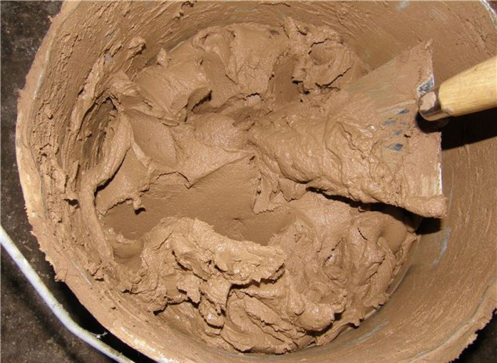 Готовая глиняная смесь Разведённая шамотная глина