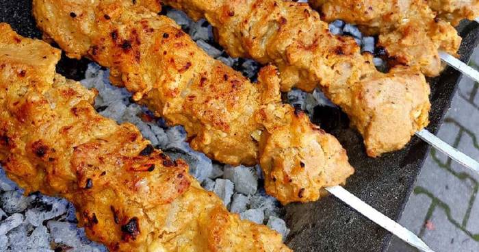 Шашлык с хрустящей хлебной корочкой Шашлык с корочкой