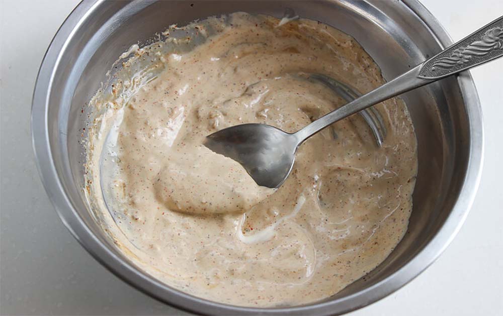 Приготовление мраинада с майонезом Майонез и соевый соус