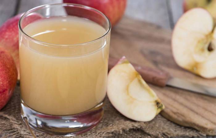Сок из кислых яблок Сок для рульки