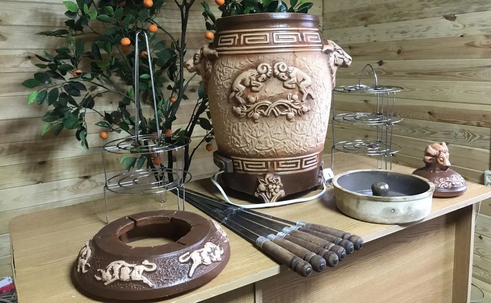 Максимальная комплектация электрического тандыра Составляющие электрического тандыра