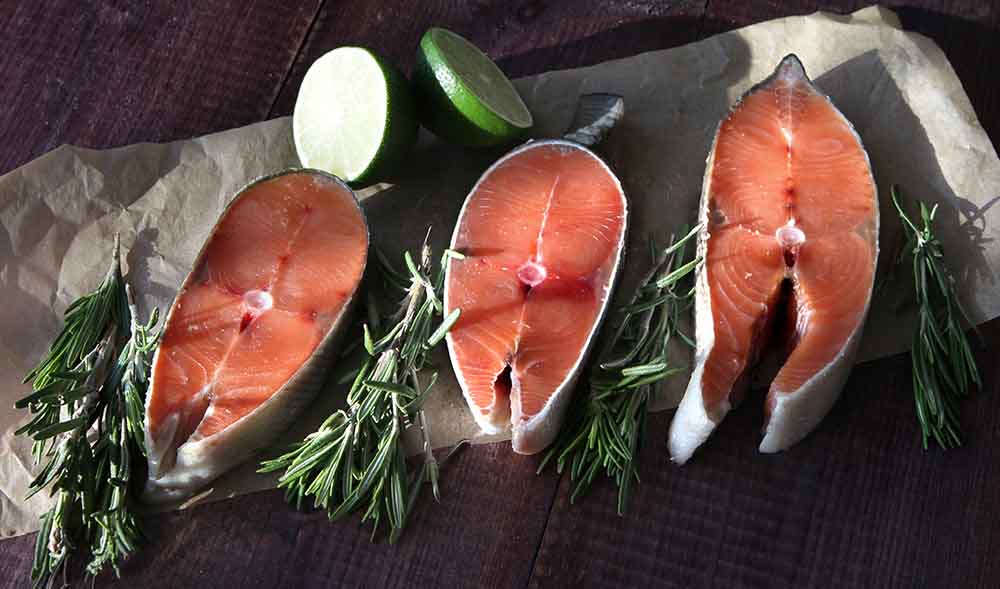 Стейки из кеты Стейки кеты для мангала