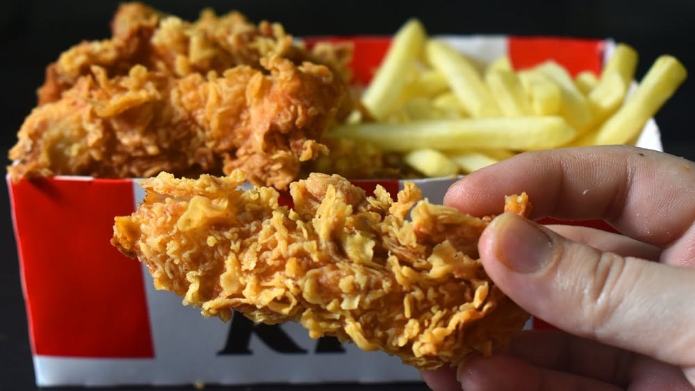 Куриные стрипсы в KFC Стрипсы в KFC