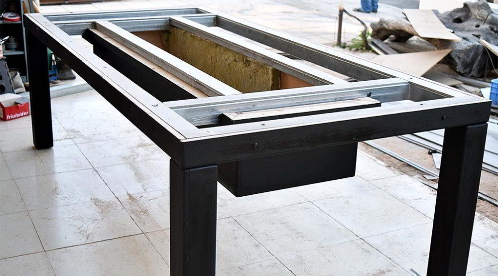 Теплоизоляция короба для барбекю Теплоизоляция металлического короба