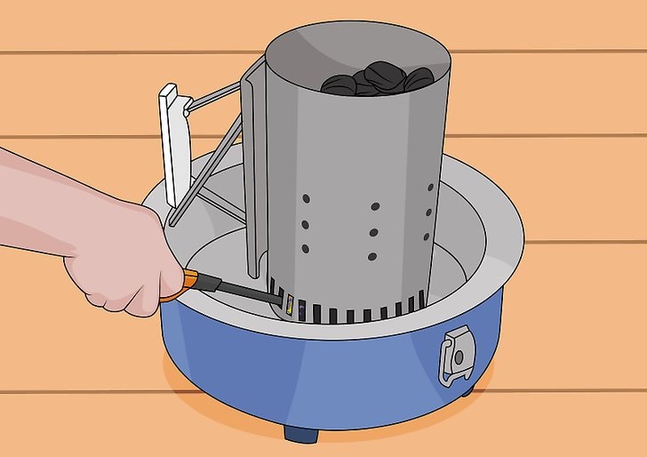 Нагрев угля в стартере Уголь в стартере