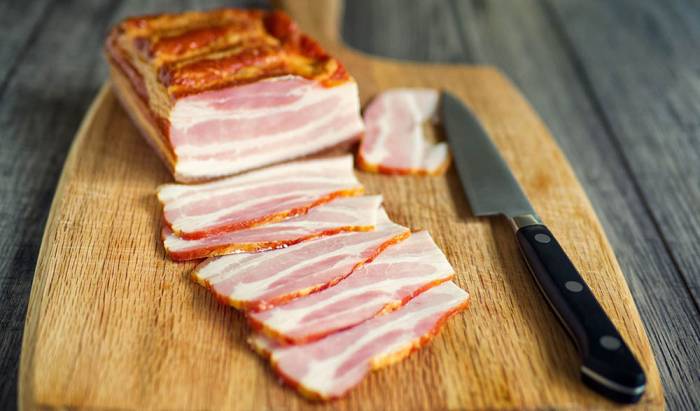 Бекон для приготовления шашлыка из свиной печени Бекон для свиной печени