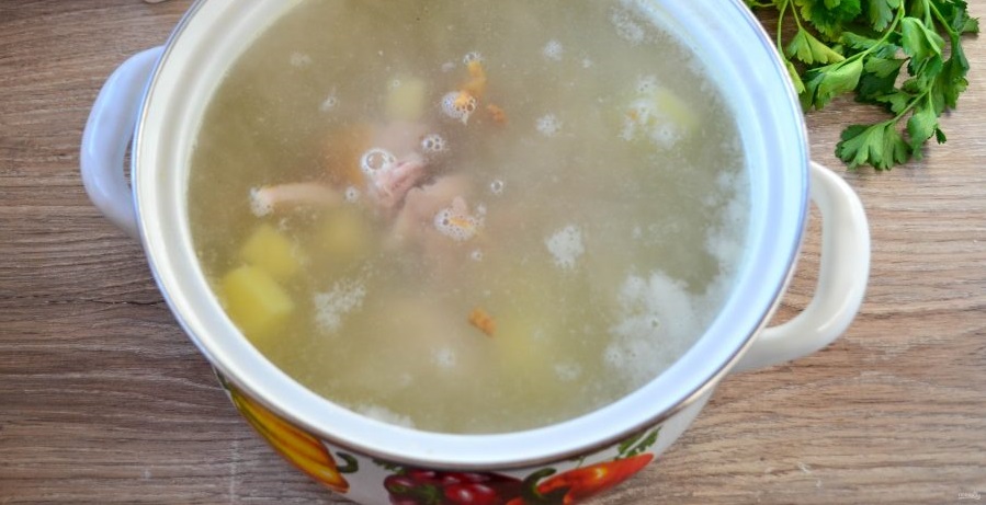 Приготовление бульона на курином окорочке Бульон с окорочком