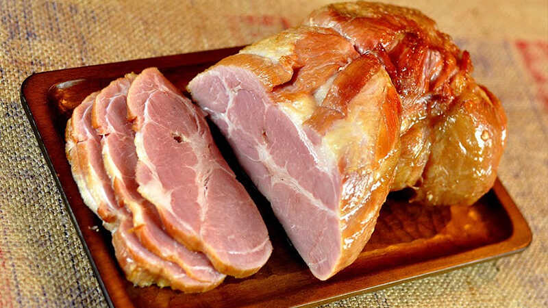 Буженина из свинины горячего копчения Буженина горячего копчения