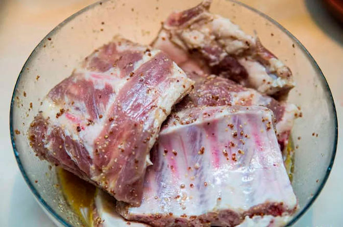 Быстрый рецепт для засолки свиных ребер Быстрый рецепт для засолки