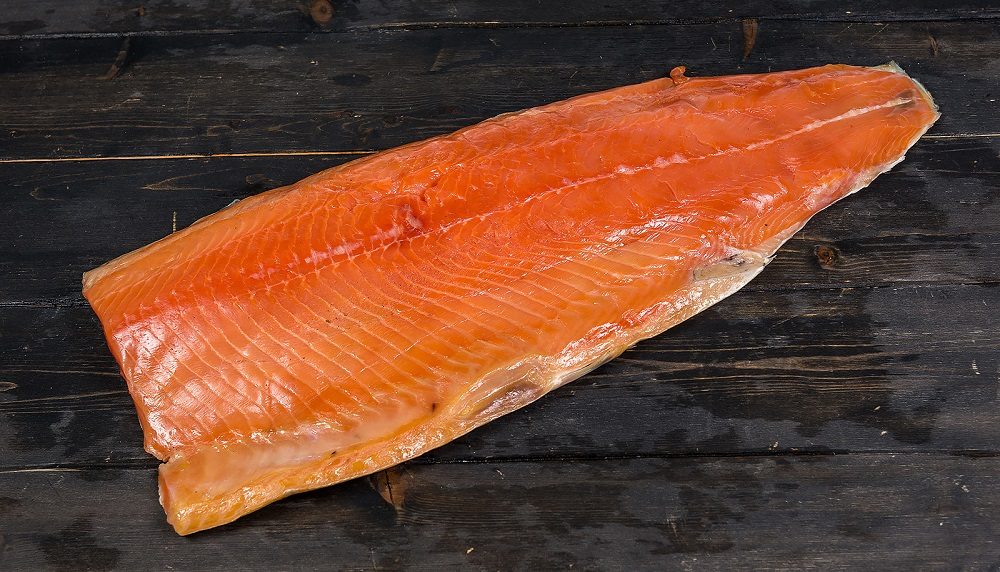 Филе чавычи холодного копчения Чавыча холодного копчения