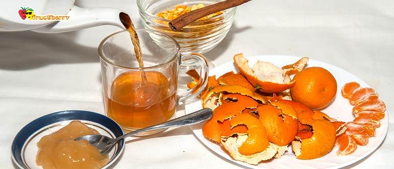 чай с мандариновыми корками