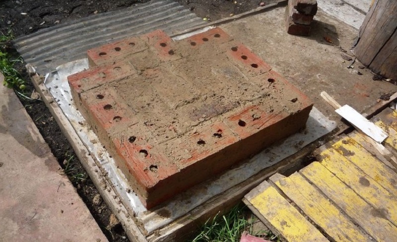 Изготовление фундамента для коптильни Фундамент коптильни