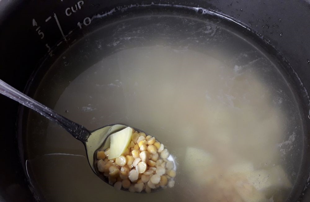 Варка гороха и картофеля в мультиварке Горох и картофель в мультиварке