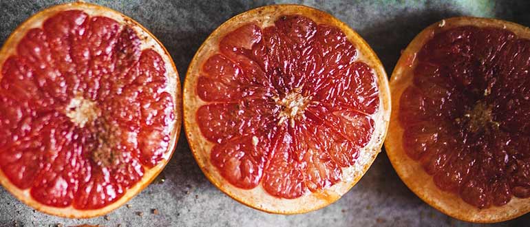 Грейпфрут запечёный