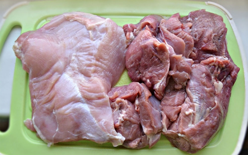 Индейка и свинина для приготовления индейки Индейка и свинина