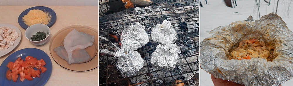 Жарка кальмаров с овощами на решетке в фольге Кальмары на решетке с овощами