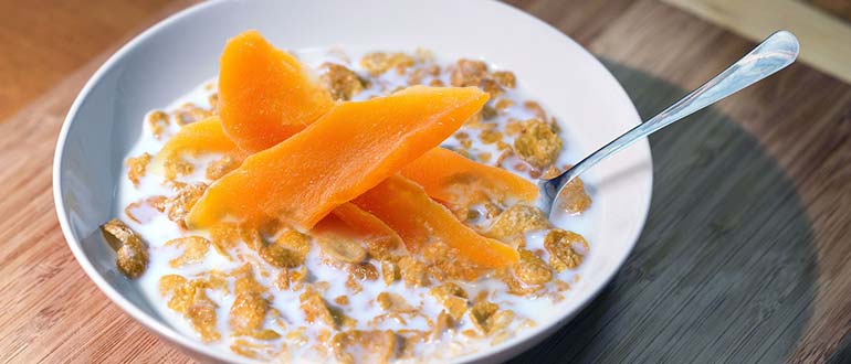 каша с манго сушеным