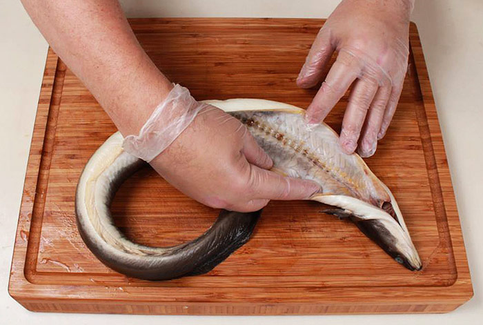 Разделка угря Разделка