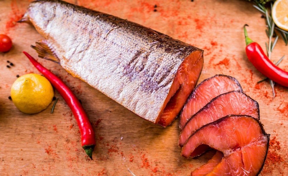 Балык чавычи холодного копчения Копчёный балык чавычи