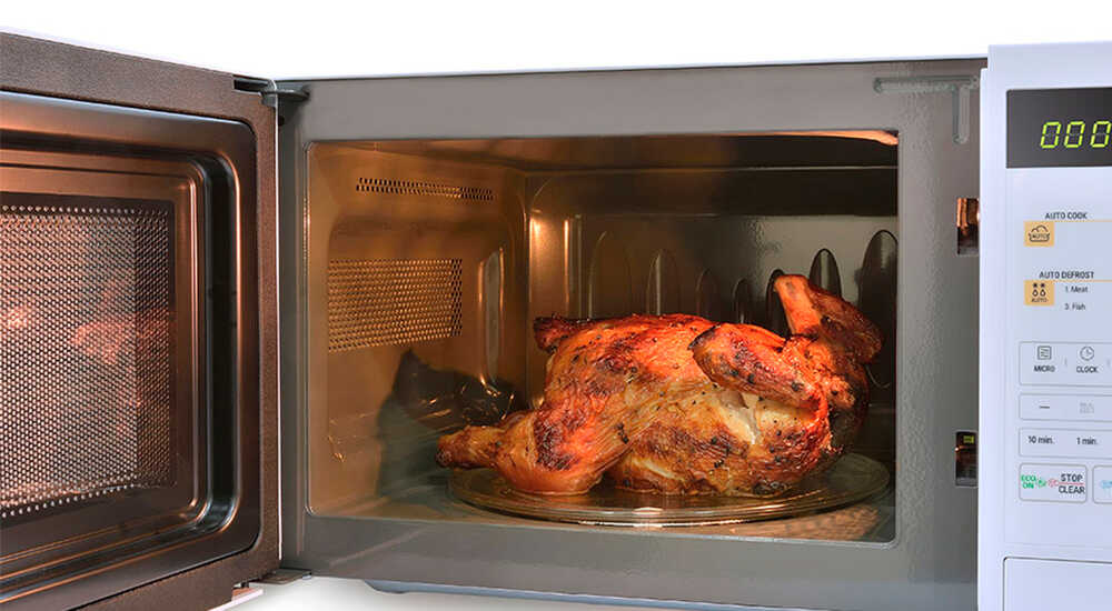 Приготовление курицы-гриль в микроволновке Курица-гриль в микроволновке