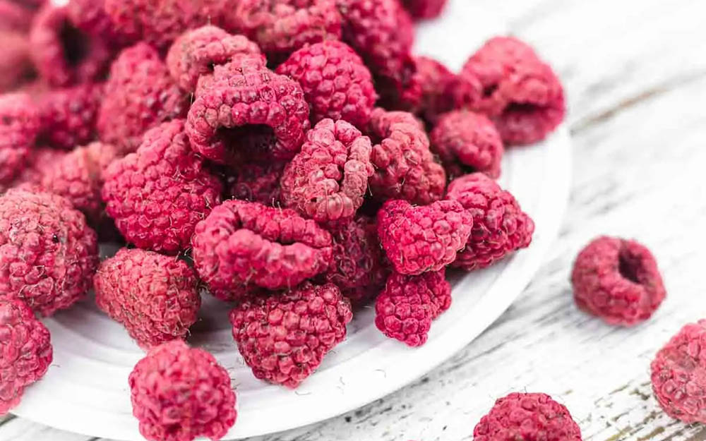 Высушенная в микроволновке малина Малина из микроволновки