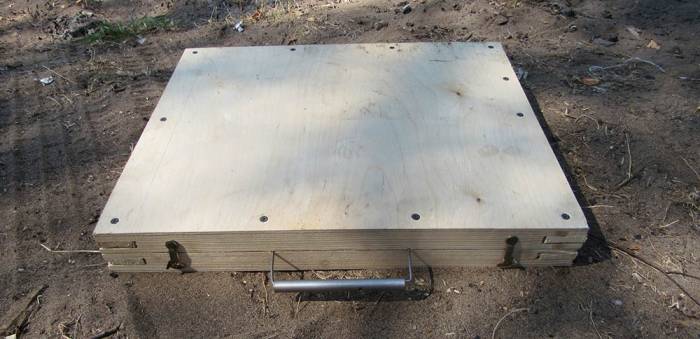 Деревянный чемодан для мангала Мангал в чемодане