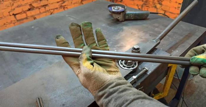 Круглые трубы для изготовления подставки под казан Металл для ножек