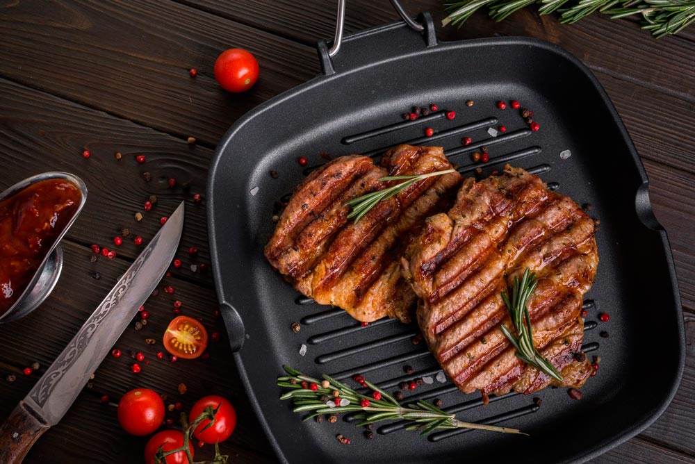 Мясо на сковороде-гриль Мясо на сковороде